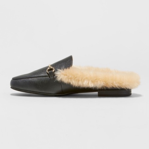A New Day Rebe Backless Loafer Mules New Black - Picture 4 of 8